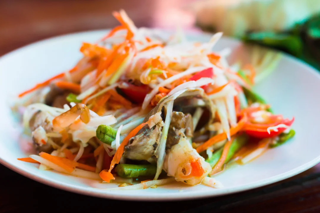 Lava Papaya Salad with Fermented Fish